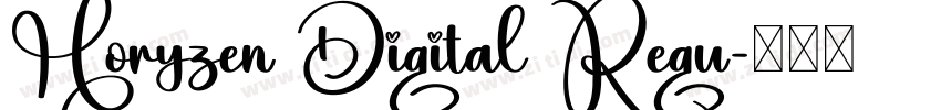 Horyzen Digital Regu字体转换